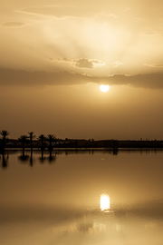 Crépuscule en miroir